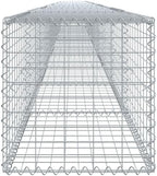 vidaXL Gabion Basket 393.7x19.7 Galvanized Iron Outdoor Garden Landscaping Cage - Image 6