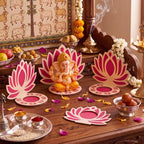 DoubleFill 24 Pack Indian Decorations for Pooja Candle Holder, Lotus - Image 4
