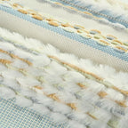 FUTEI 2 Pack Tufted Throw Pillow Covers Covers 30x50 cm,Grey Blue+Mustard - Image 2