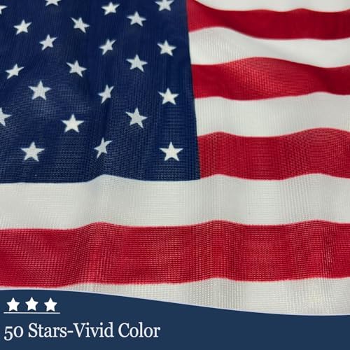 JRED 12 Pack Small American Flags on Stick, 8x12 Inch Handheld US USA Flag, with Stainless Steel Pole Safety Spear Top, 4th of July USA 250th Anniversary Decorations - Image 6