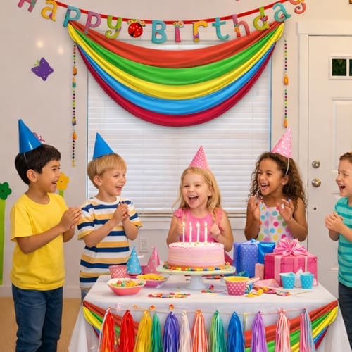 3Pack Easter Bunting Flag 2x20 Ft Bunting Banner Spring Easter's Day Party Decor Bunting Easter Sewn Stripes Banner for Outsider Garden Porch - Image 4