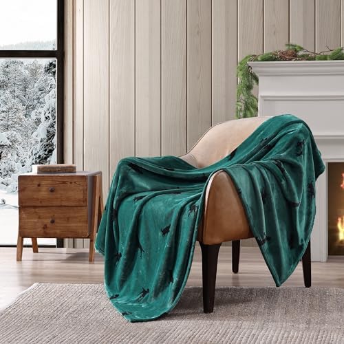 Eddie Bauer - Throw Blanket, Ultra-Soft & Reversible Plush Bedding, Blanket for Couch & Bed (Buddy The Dog Green, 50" x 60") - Image 4