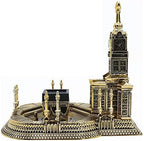 Modefa Islamic Table Decor – Kaba Clock Tower Replica with 99 Names of Allah & Car Hanger - Muslim Home Decor - Islamic Art Muslim Gifts for Ramadan, Eid Decoration - Gold (Large) - Image 4