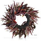 26 Inch Fall Wreaths for Front Door, Eucalyptus and Blueberry Wreath - Image 4
