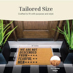 THEODORE MAGNUS Patriotic Door Mat - Welcome Mat for Front Door with Non-Slip Backing - Durable Doormat - Perfect for Outside Entrance Matt - Outdoor/Indoor - Heritage Proclamation - 17" x 30" - Image 4