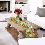 Fall Mantel Garland Decor for Home - 6 Ft Autumn Leaves Table Garlands with Lights Decorations for Thanksgiving and Halloween Leaf Centerpieces for Bedroom Tables Stair Porch Outdoor Farmhouse - Image 6