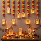 Yerliker Marigold Garland for Diwali Hanging Decorations Long Wall Decor - Image 4