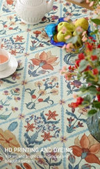ISAENNE Designer Elegant Rectangular Printed Tablecloth,118"x67" - Image 4