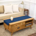 Solino Home Cotton Linen Table Runner Lapis Blue Woven, 14 x 60 in by SolinoHome