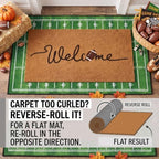 Moucuny 2 Pcs Football Doormat, Football Field Rug Outdoor, Non-Slip - Image 3