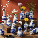 Maxcheck 12 Pcs Small Blue and White Vase, Mini Chinoiserie Vases, Stylish by Maxcheck