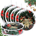 Shappy 6 Pcs Clear Christmas Wreath Container 24 Inches Xmas Storage Bag by Shappy