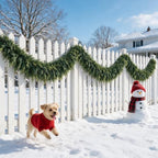 15FT Christmas Cedar Garlands Realistic, Real Touch Winter Xmas Garland, Christmas Decorations Indoor Outdoor, Artificial Holiday Decor Faux Greenery for Mantle, Fireplace, Table - Image 7