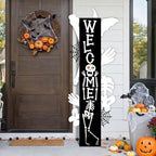 47" 2 in 1 Fall Welcome Porch Sign Halloween Wooden Decor - Image 5