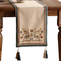 Patdrea Designer Vintage French Linen Table Runner,12"X102"-Wensel E by patdrea