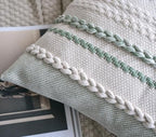 Cethom Boho Lumbar Pillow Covers 14x36 Inch Long, Sage Green Textured Decorative Couch Pillow Cases for Farmhouse Home Decor, Accent Cushion Cover for Sofa, Bed, Living Room, Bedroom, Pack of 1 - Image 5
