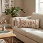 ISAENNE Designer Linen Throw Pillow Cover,Set of 2,28"x12"-Helena A - Image 3