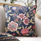 patdrea Designer Velvet Throw Pillow Cover,Set of 2,18"x18"-OldgardenA - Image 6