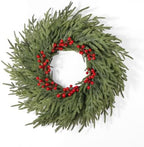 26" Christmas Cedar Wreath - Large Artificial Evergreen Pine Norfolk Wreath by Unknown