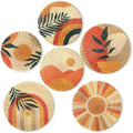 Xuhal 6 Pcs Boho Wall Basket Decor Woven Farmhouse Wall Hanging Art by Xuhal