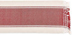 DII Dobby Stripe Table Runner, 13x108, Barn Red & Cream Background - Image 2