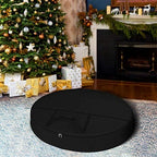 Covers & All Christmas Wreath Storage Bag 18 Oz with Carrying Handle & Dual Zipper - 100% Water Resistant Durable Material Storage Bag - Holiday Xmas Tear Resistant Bag (24" Dia x 7" H, Black) by CoversAll
