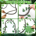 Preboun 27 Pcs Jungle Safari Decor Artificial Vines for Classroom Ceiling - Image 3