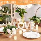 Patelai 36 Pieces Clear Glass Pillar Candle Holder Plates 4 Inch Round Glass Candle Plate Small Flat Tray for Dining Table Centerpiece Wedding Spa Home Party Decoration - Image 6