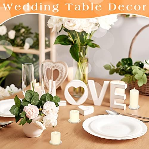 Patelai 36 Pieces Clear Glass Pillar Candle Holder Plates 4 Inch Round Glass Candle Plate Small Flat Tray for Dining Table Centerpiece Wedding Spa Home Party Decoration - Image 6