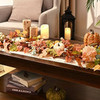 2 Pcs Fall Garland for Mantle, 6 FT Fall Garland with Lights - Image 3