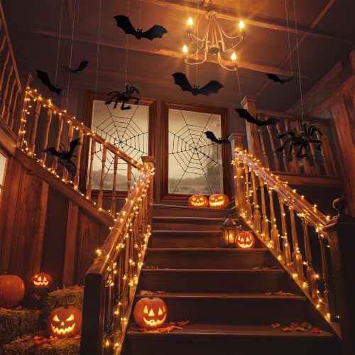 Thenshop 17 Pcs Halloween Hallway Decorations Indoor LED String Lights - Image 4