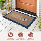 Folkulture Hello Door Mat Outdoor, Front Doormat Outside Entrance - 16"x28" - Image 4
