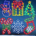 TRWYMZ Christmas Decorations - 16" Christmas Window Silhouette Lights by TRWYMZ