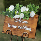 Sggvecsy 6Pcs 46.5Ft Artificial Rose Vine Fake Flower Garland Floral Garland Faux Silk Hanging Vine Rose Ivy Vines for Wedding Arch Party Wall Garden Ceremony Background Outdoor Decor (White) - Image 5