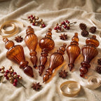 Sotiff 6 Pcs Mercury Glass Christmas Ornaments, Vintage Finial Decorations - Image 6