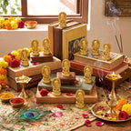 AceOrbit 150 Pcs Gold Ganesha Figurines, 1.26 Inch Resin Hindu Party Favors - Image 6