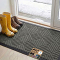 GORILLA GRIP WeatherMAX Door Mat, Indoor Outdoor Use, 58x34, Gray Diamond by GorillaGrip