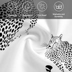 Black Leopard Prints Cloth Napkins Set of 6, Holiday Napkins for Baby Shower, Modern Simple Wildlife Spots Texture Washable Reusable Dinner Napkin for Cocktail Wedding Party, 20 x 20 Inch - Image 6