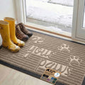 GORILLA GRIP WeatherMAX Door Mat, Indoor Outdoor Use, 47x35, Beige Paw by GorillaGrip