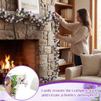 6 Pcs 6 ft Artificial Morning Glory Flower Vine Garland Decor - Image 5