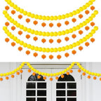 Riceshoot 3 Pcs Marigold Garland 4.6 ft for Day of The Dead Decor, Yellow by Zuqqaaoor