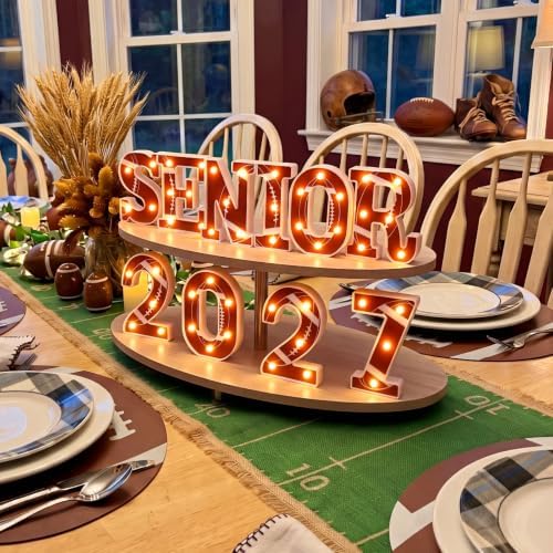 Honoson 10 Pcs Football Senior Night Decoration Senior 2027 LED Light Sign - Image 6