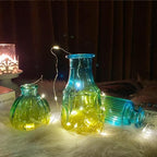 Glass Bud Vases in Bulk Set of 30 Pcs,Small Glass Vases for Flowers as Wedding Centerpieces for Tables,Clear Flower Vases Suitble for Wedding Decorations,Home Decor (Yellow Green, 30 pcs) - Image 5