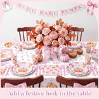 Funnymoom 218 Pcs Fall Pumpkin Party Decorations Paper Plates Serves 24 - Image 5