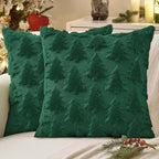 MIULEE Christmas Throw Pillow Covers Dark Green Set of 2 24x24 by MIULEE