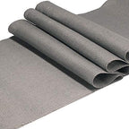BambooMN Gray 15" x 88" Vintage Burlap Table Runner for Rustic Wedding Bridal Shower Bachelorette Graduation Party Table Decor Decorations, 30 Pieces - Image 2