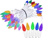 Novelty Lights 24FT 70 LED C6 Outdoor Rainbow Christmas String Lights - Image 7
