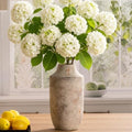 Mitt&Ditt Ceramic Flower Vase, 12.5 inch Tall Off-White Vase, Large Decorative Terracotta Vases, Farmhouse Rustic Pottery Vases for Home Decor, Living Room, Table by MittDitt
