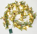 Christmas Garland with Lights, 6Ft Prelit Garland, Battery Operated, 2 Pack by Brightown