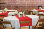 12 Pack Red Polyester Table Runner,12x72 inch Christmas Table Runner Washable and Reusable Rustic Farmhouse Polyester Table Runners for Wedding Birthday Parties Graduations Christmas Decor - Image 5